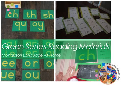 Green Series Reading Materials Montessori Language At Home Making