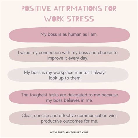 90 Powerful Positive Affirmations For Work Stress And Anxiety