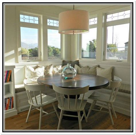 Tall dining room table home design ideas. Dining Room Table With Bench Against Wall | Ronde tafel