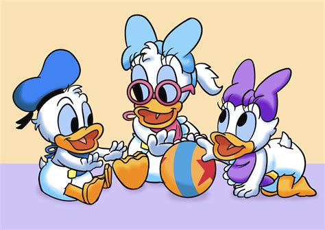 77443 Safe Artist Artiecanvas Daisy Duck Disney Donald Duck