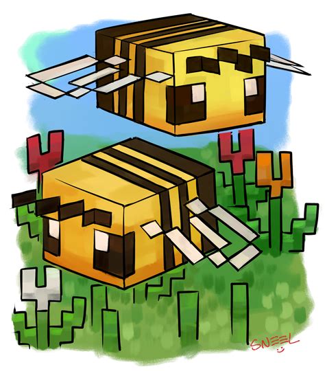 Minecraft Bee Printable