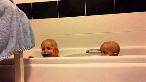 twins at bath time youtube
