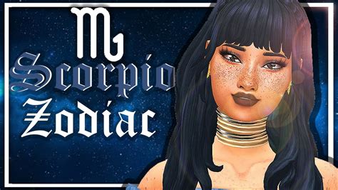 🌙 The Sims 4 Create A Sim Zodiac Sign Sims Scorpio Cc Links ♏
