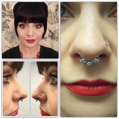 Initial Septum Piercing Done With An Industrial Strength Clicker Legacytattoolondon London