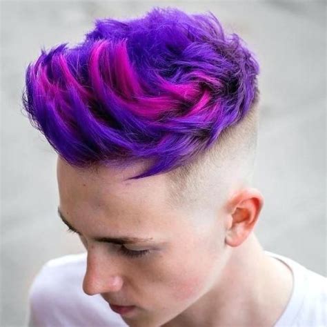 7 Funky Purple Hairstyles For Men 2019 Hairstylecamp Mens Hair