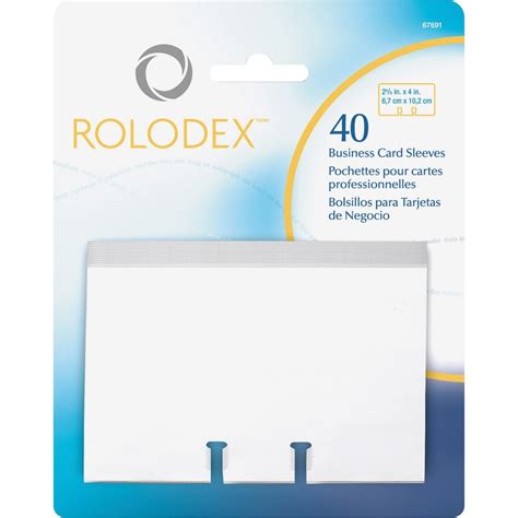 Expect your cards to be delivered to you in 4 or 2 business days if you're in a rush. Rolodex 67691, Rolodex Business Card Sleeve Refill ...