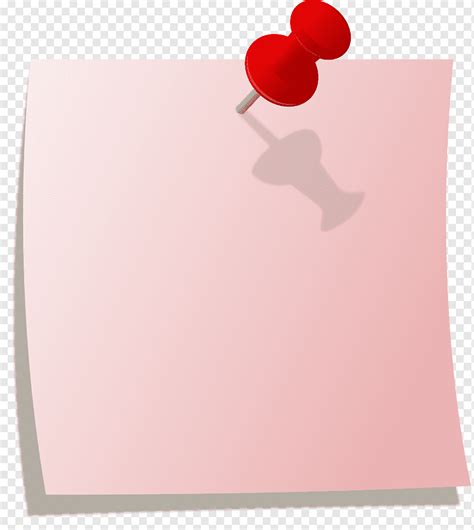 Ilustrasi Papan Pin Merah Kertas Post It Note Pin Gambar Catatan
