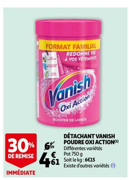 Offre Détachant Vanish Poudre Oxi Action Chez Auchan