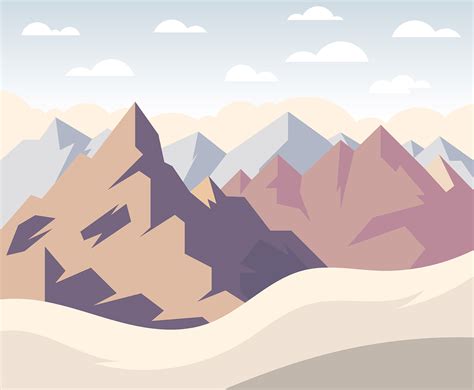 Mountain Landscape First Person Illustration 251962 Vector Art At Vecteezy