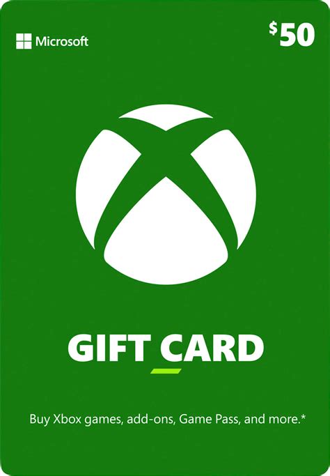 Microsoft Xbox 50 T Card Xbox Microsoft T Card 2015 Best Buy