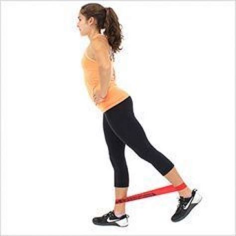 Standing Hip Extensions With Loop Bands Hipflexor Band Workout