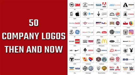 Best 50 Company Logos Then And Now