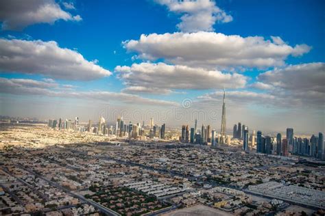 Dubai Uae December 10 2016 Aerial View Of Downtown Dubai From