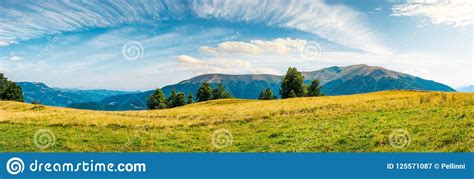 Great Panorama Of Mountainous Landscape Stock Image Image Of