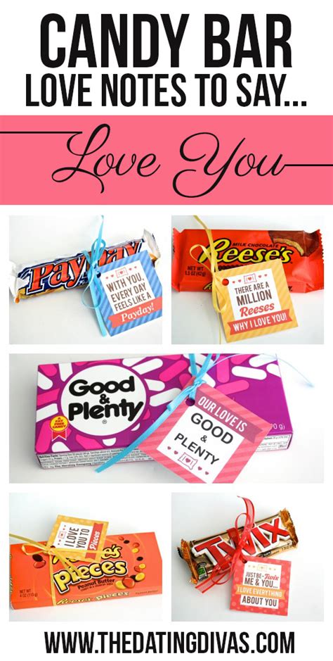 Free Candy Bar T Tags With Clever Candy Puns The Dating Divas