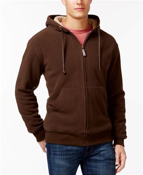 Lyst Weatherproof Vintage Sherpa Fleece Hoodie In Brown For Men