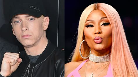 Are Nicki Minaj And Eminem Dating Nicki Minaj Maybe Confirms She S Dating Eminem Marie Claire