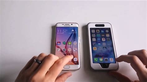 Samsung Galaxy S6 Edge Vs Iphone 6s Speed Test Youtube
