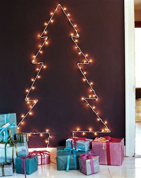 String Diy Christmas Tree Lighting Ideas