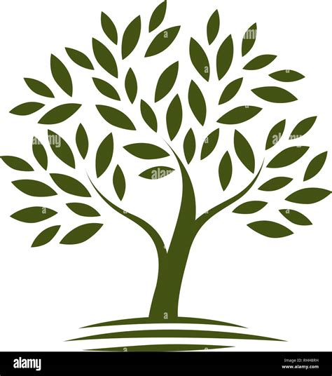 Logo Tree Ecology Nature Icon Or Symbol Vector Illustration Stock