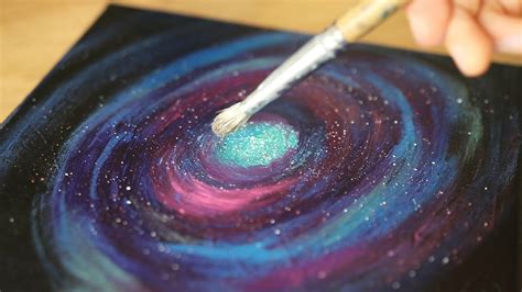 Painting Tutorial Galaxy Painting Acrylic Painting Tutorial For