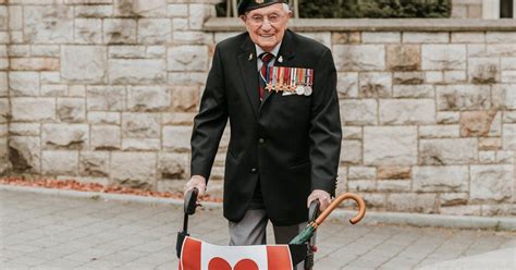 This 101 Year Old Veteran In Canada Is Walking 101 Laps For Charity