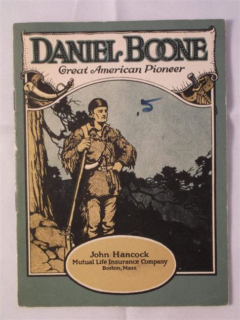 Daniel Boone Great American Pioneer C 1923 Booklet Etsy