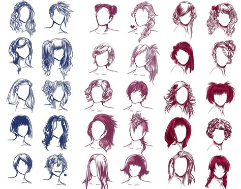 I Really Wanted To Draw Some Hair Styles By Solstice 11 On Deviantart