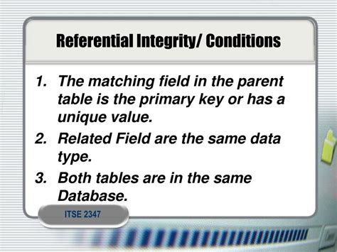 Ppt Referential Integrity Powerpoint Presentation Free Download Id