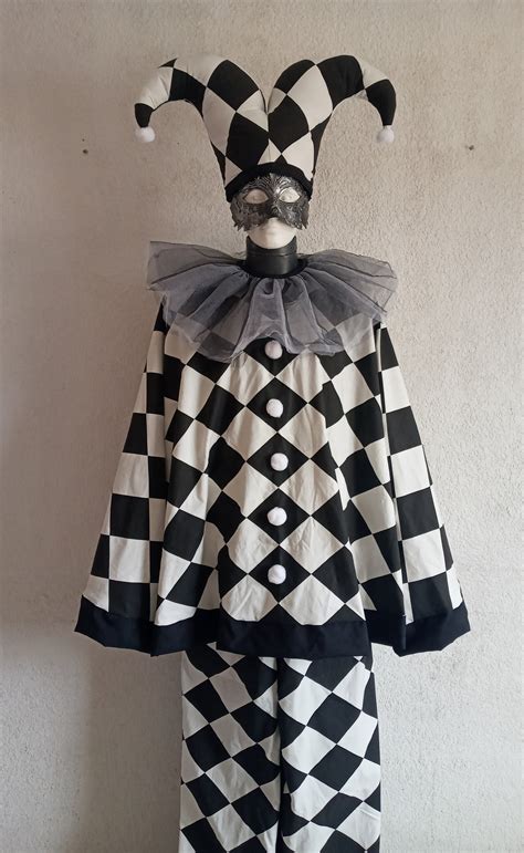 Black And White Mime Stilt Costume Etsy