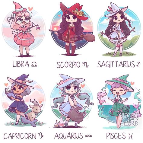 All The Zodiac Witches ♈️♉️♊️♋️♌️♍️♎️♏️♐️♑️♒️♓️ Which One Is Your Favourite And Would You Like