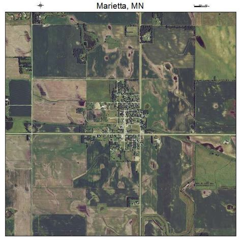 Aerial Photography Map Of Marietta Mn Minnesota