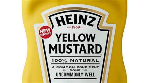 Heinz Yellow Mustard Label