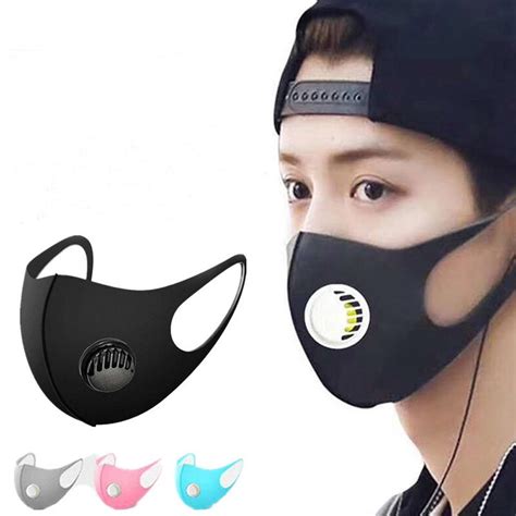 2020 Breathing Valve Reusable Washable Face Mask Ice Mouth