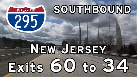 Interstate 295 New Jersey Exits 60 To 34 Southbound Youtube