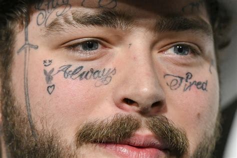 post malone s most famous tattoos and their meanings