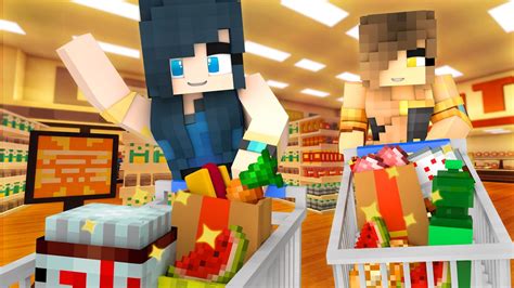 Minecraft Grocery Funneh And Gold Go To The Grocery Store Minecraft