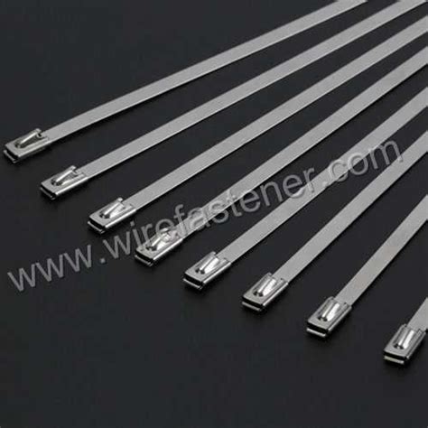 Mm Mm Inch Naked Stainless Steel Cable Ties Ball Self Lock