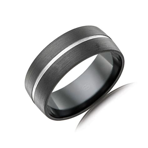 5mm zirconium mens ring temple and grace au