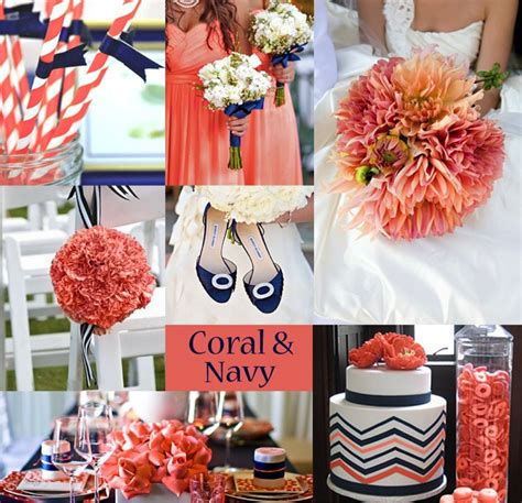 Navy And Coral Wedding Ideas And Nothing Says Preppy More Than