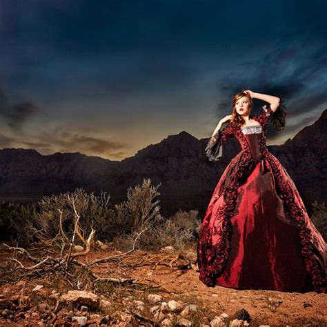 Photo Shoot In The Desert 18th Century Dress Without Pannier Still