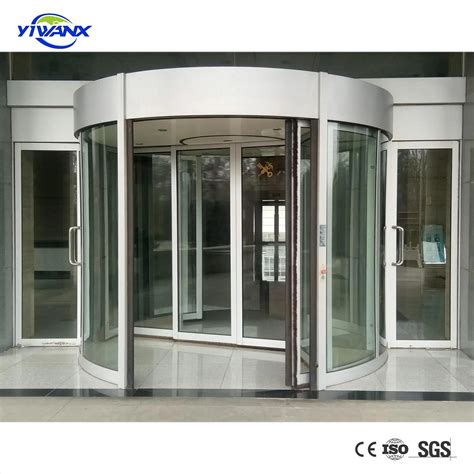 Factory Price 2 Wings Automatic Revolving Door For Commercial Building Entrance Glass Revolving