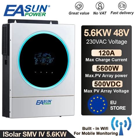 Easun Power Hybrid Solar Inverter V Battery Mppt Solar Inverter V