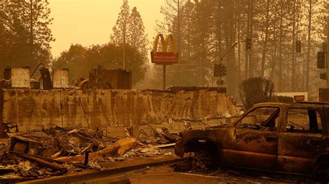 Most Destructive California Wildfires In History Camp Fire Tops The
