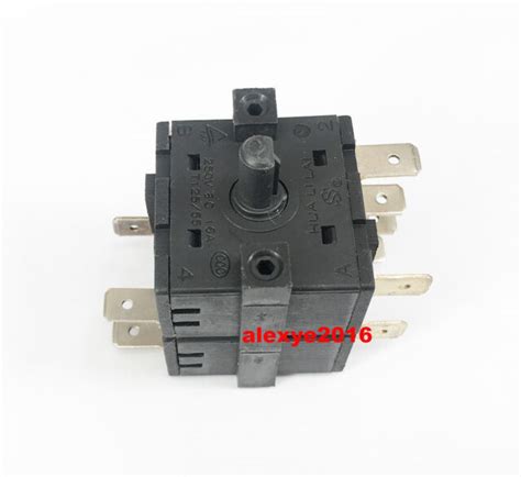 Hua Li Lai Fz31 9 Double Unit Rotary Switch 9 Pins 4 Positions 250v Ac