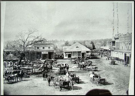 Old Photo Of The Town Square At The Multicultural Festival In Historic