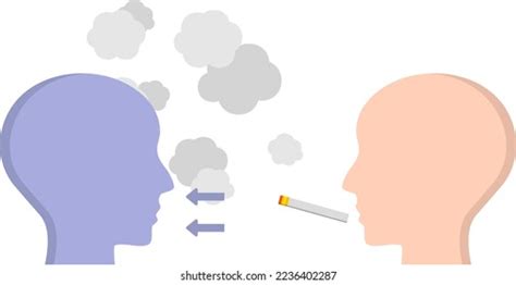 passive smoking isolated vector illustration stock vector royalty free 2236402287 shutterstock