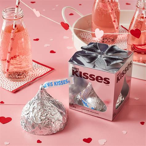 hershey s kisses solid milk chocolate candy valentine s day 7 oz box buy online in united