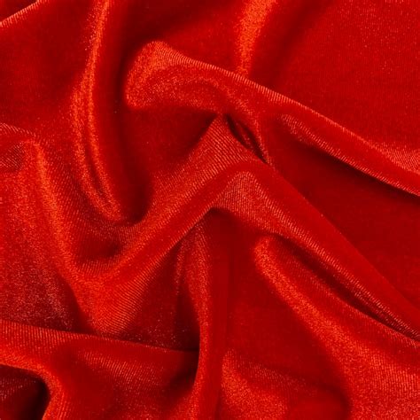 Princess Scarlet Red Polyester Stretch Velvet Fabric For Bows Etsy