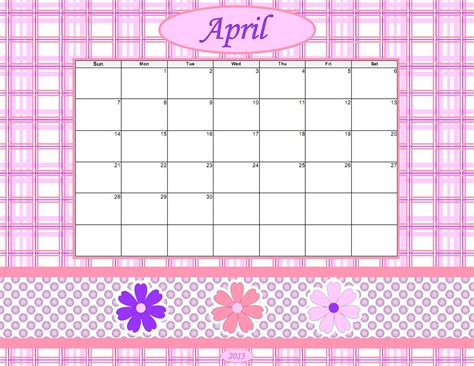 April Calendars Printable And Desktop Downloads